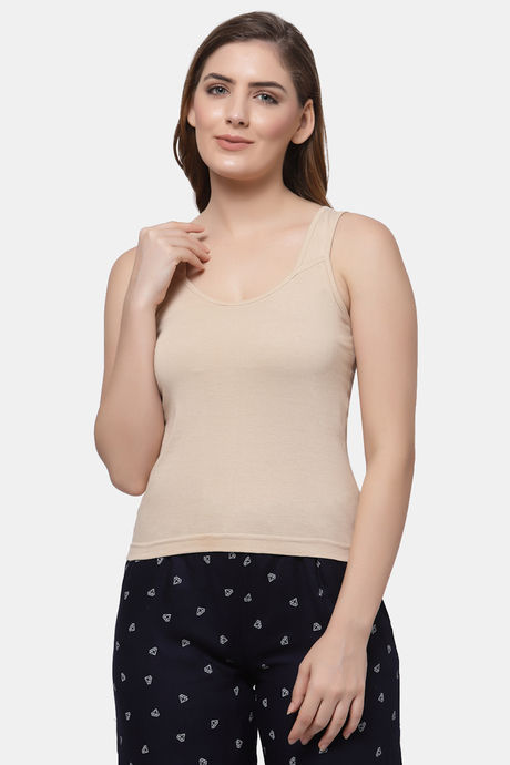 Floret Cotton Camisole (Pack of 2) - Skin — image 2